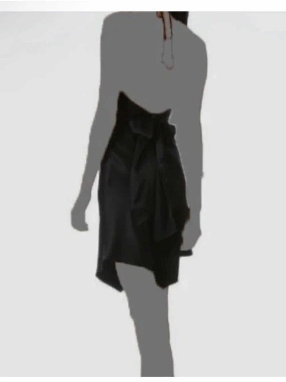 Alice + Olivia Black Halter Mini Dress - Picture 3 of 7